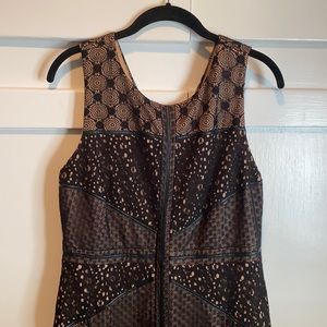 Heartloom for Anthropolgie Black lace dress